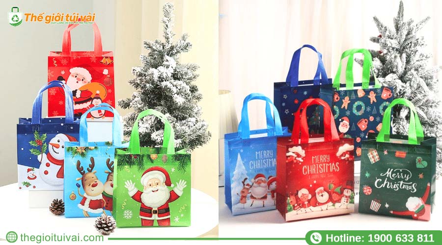 Túi vải đựng quà Noel không thể thiếu trong mùa lễ hội